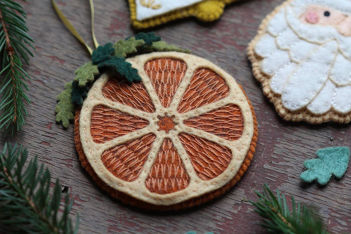 Dried Orange - Felt Ornament Kit