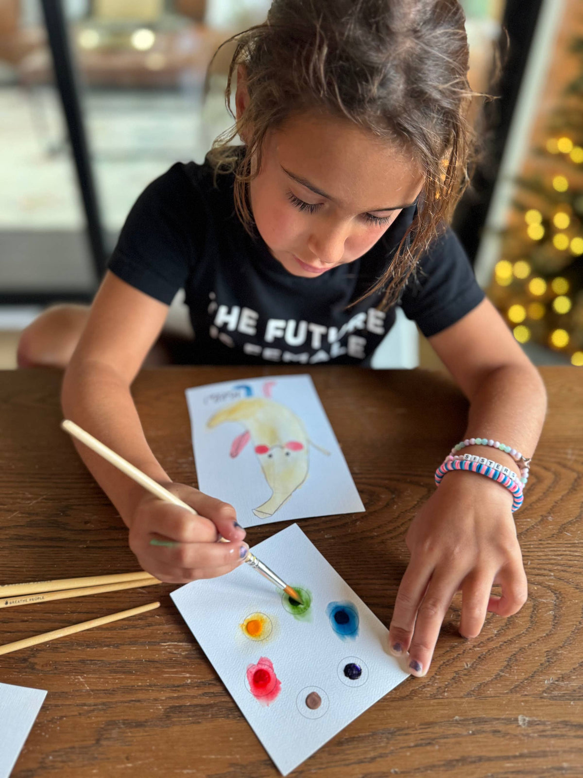 Kids Watercolor Postcards - Friendly Monsters