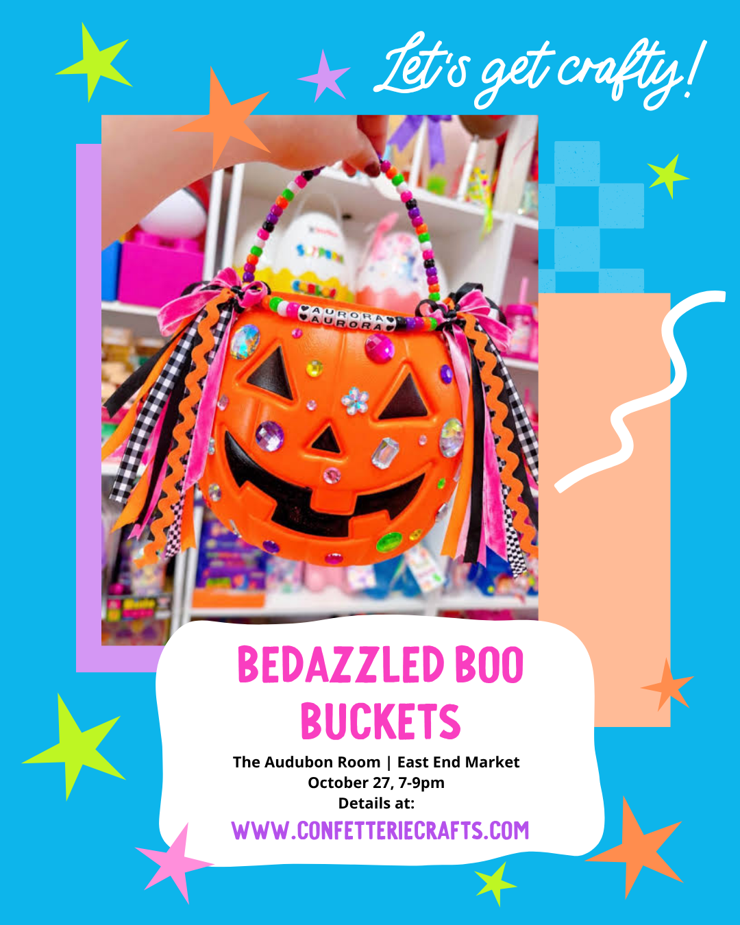 Bedazzled Boo Buckets