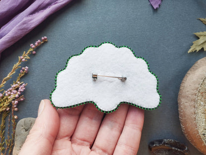 Peacock Embroidery Beaded Brooch Kit