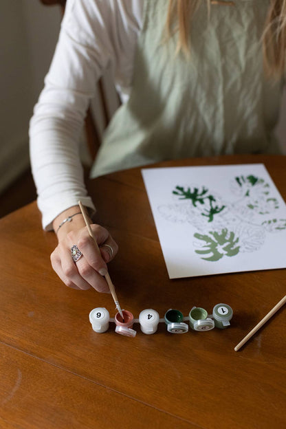 Tropical Garden Paint-By-Numbers Kit