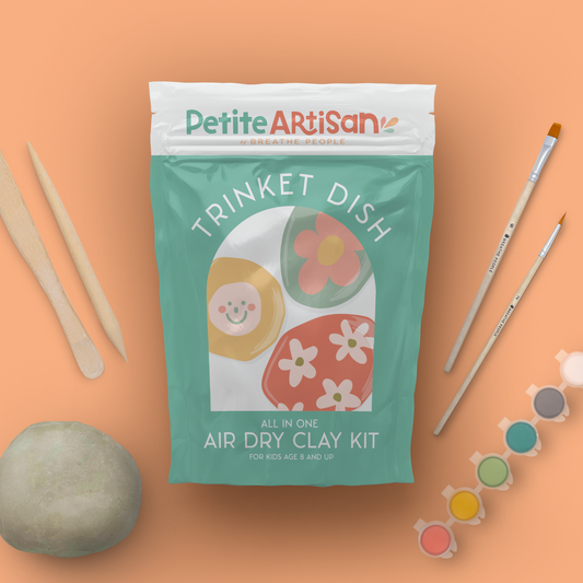 Kids Art Dry Clay Trinket Dish Kit
