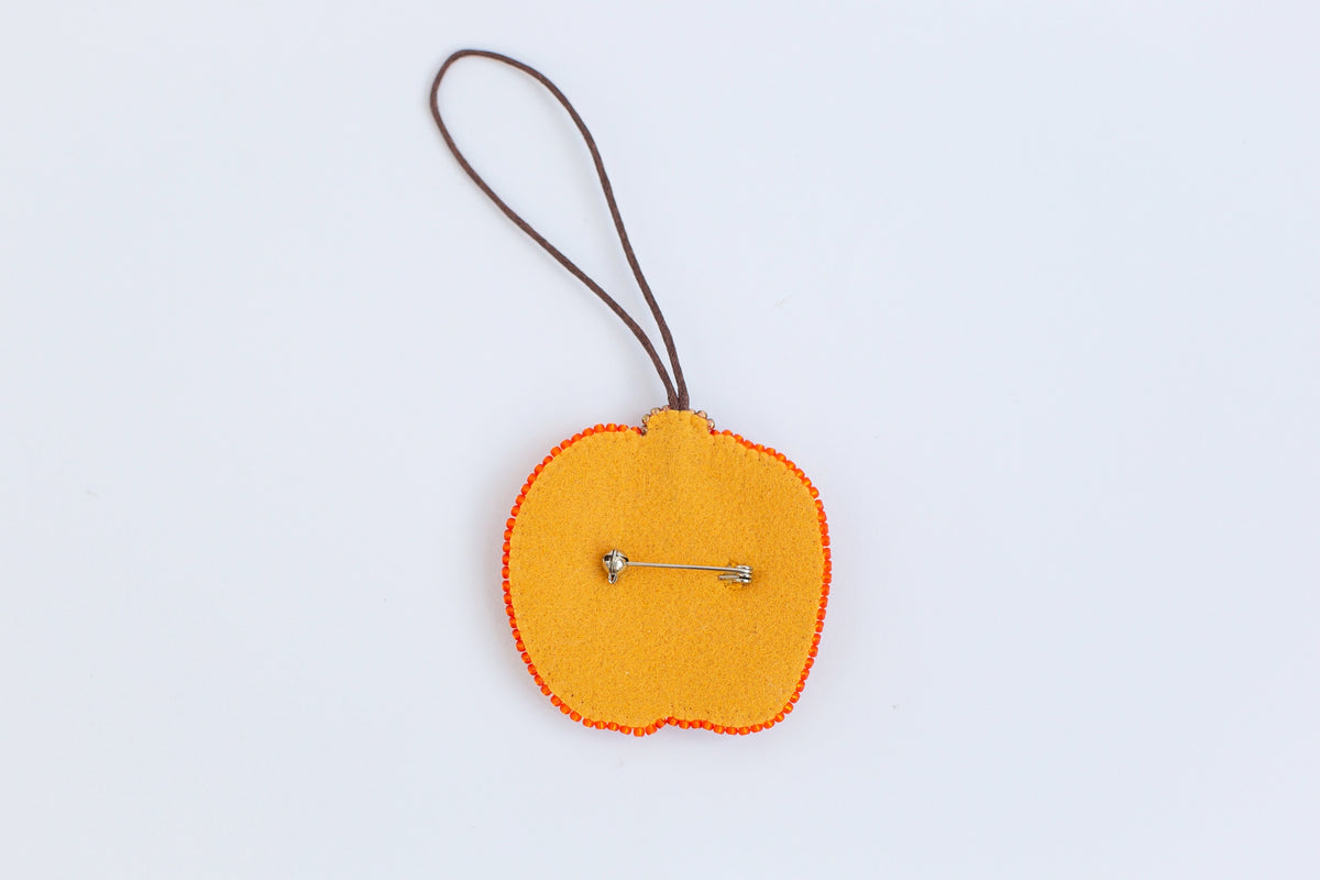 Halloween DIY Beaded Brooch Kit: Spooked Pumpkin