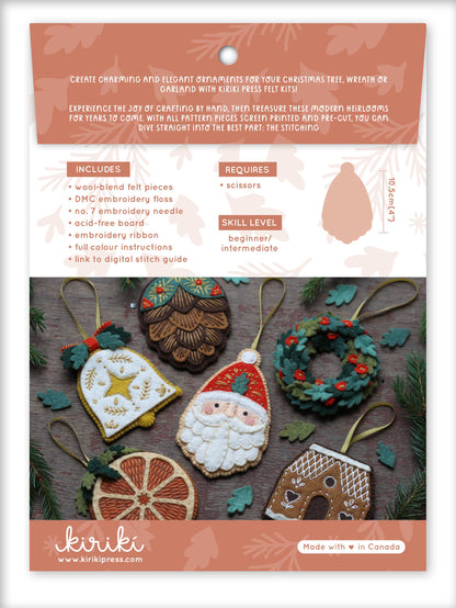 Santa Claus - Felt Ornament Kit