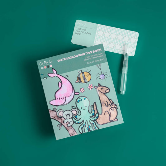 Watercolor Book and Paint Set - Animal Kingdom