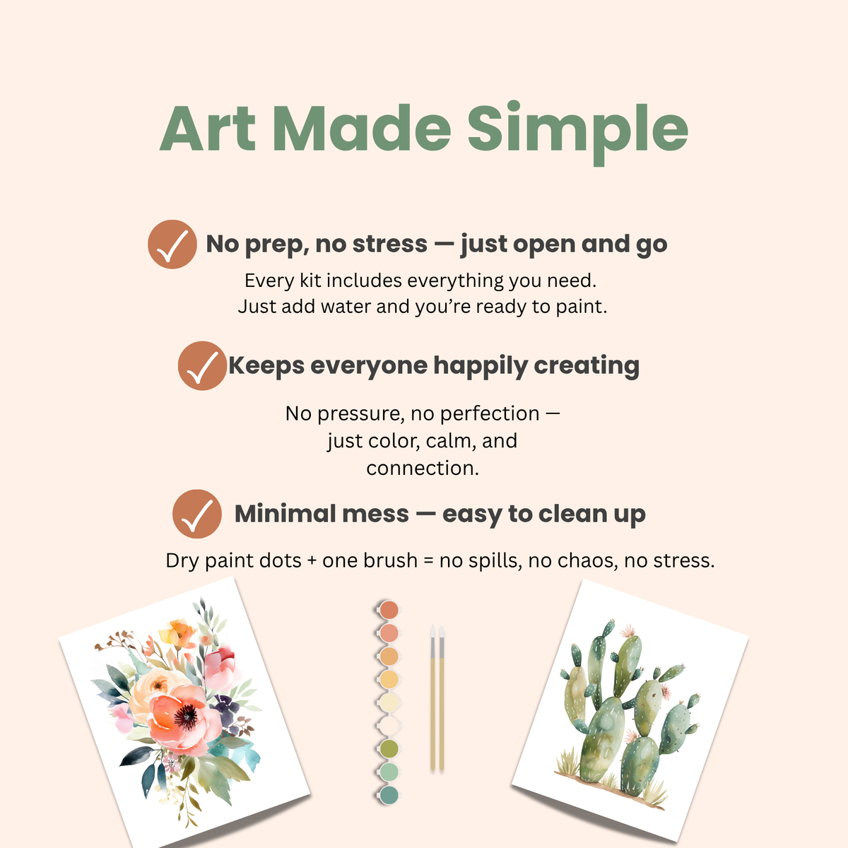 All-In-One Beginner Watercolor Paint Set - Brilliant Bouquet
