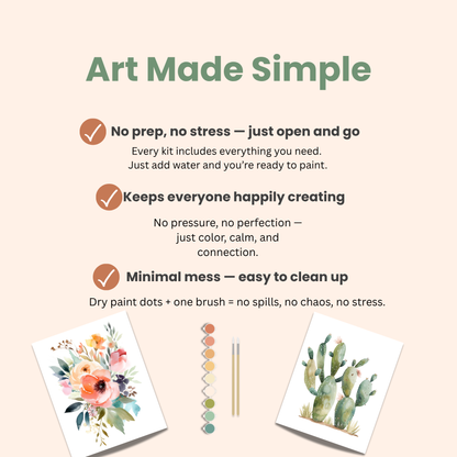 All-In-One Beginner Watercolor Paint Set - Brilliant Bouquet
