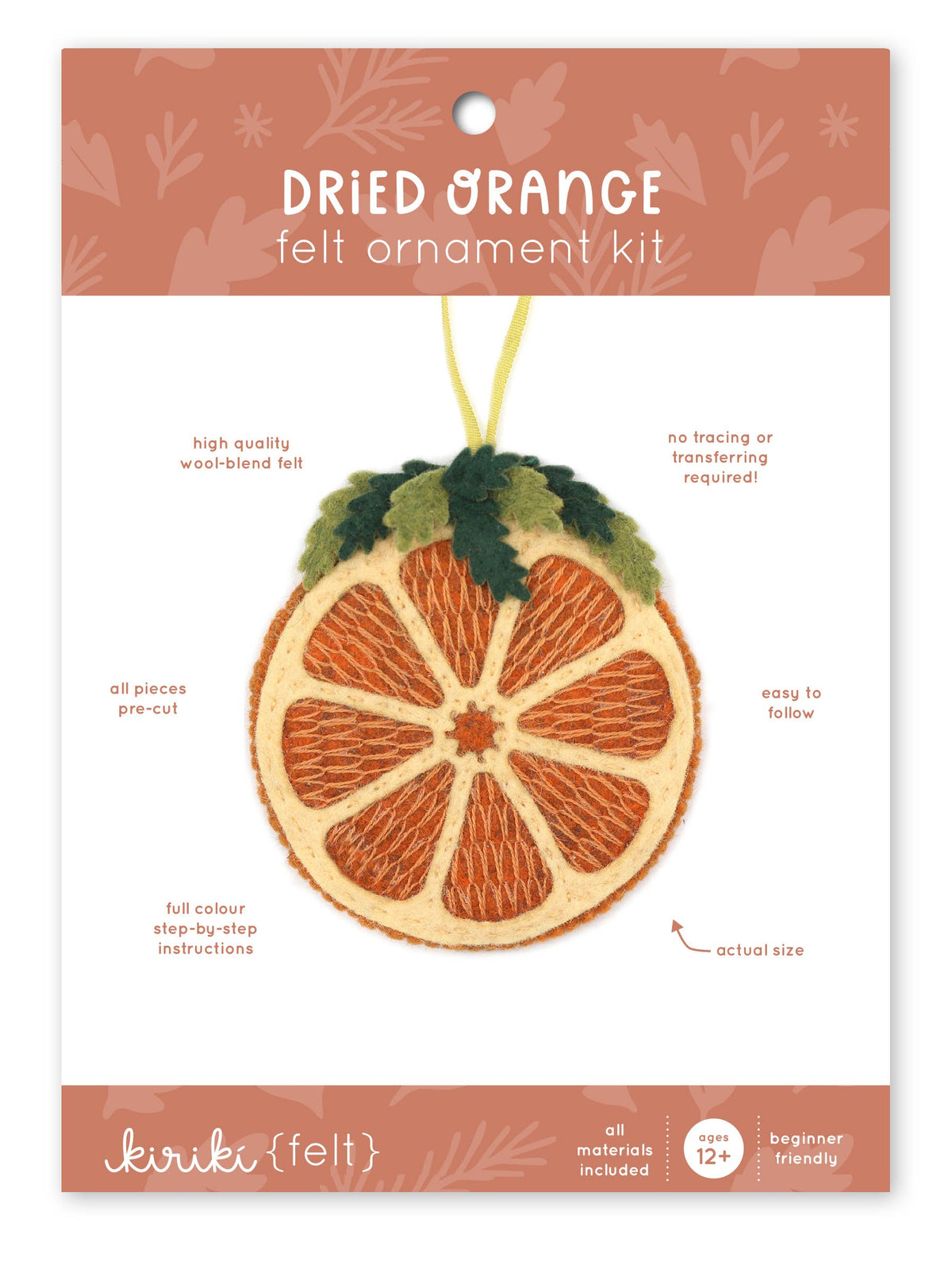 Dried Orange - Felt Ornament Kit