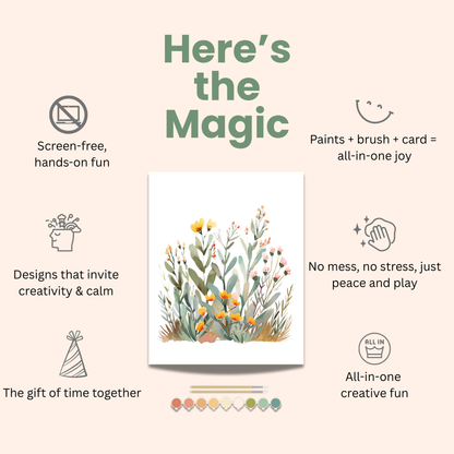 All-In-One Beginner Watercolor Paint Set - Brilliant Bouquet