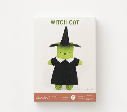 Witch Cat Felt Doll Kit