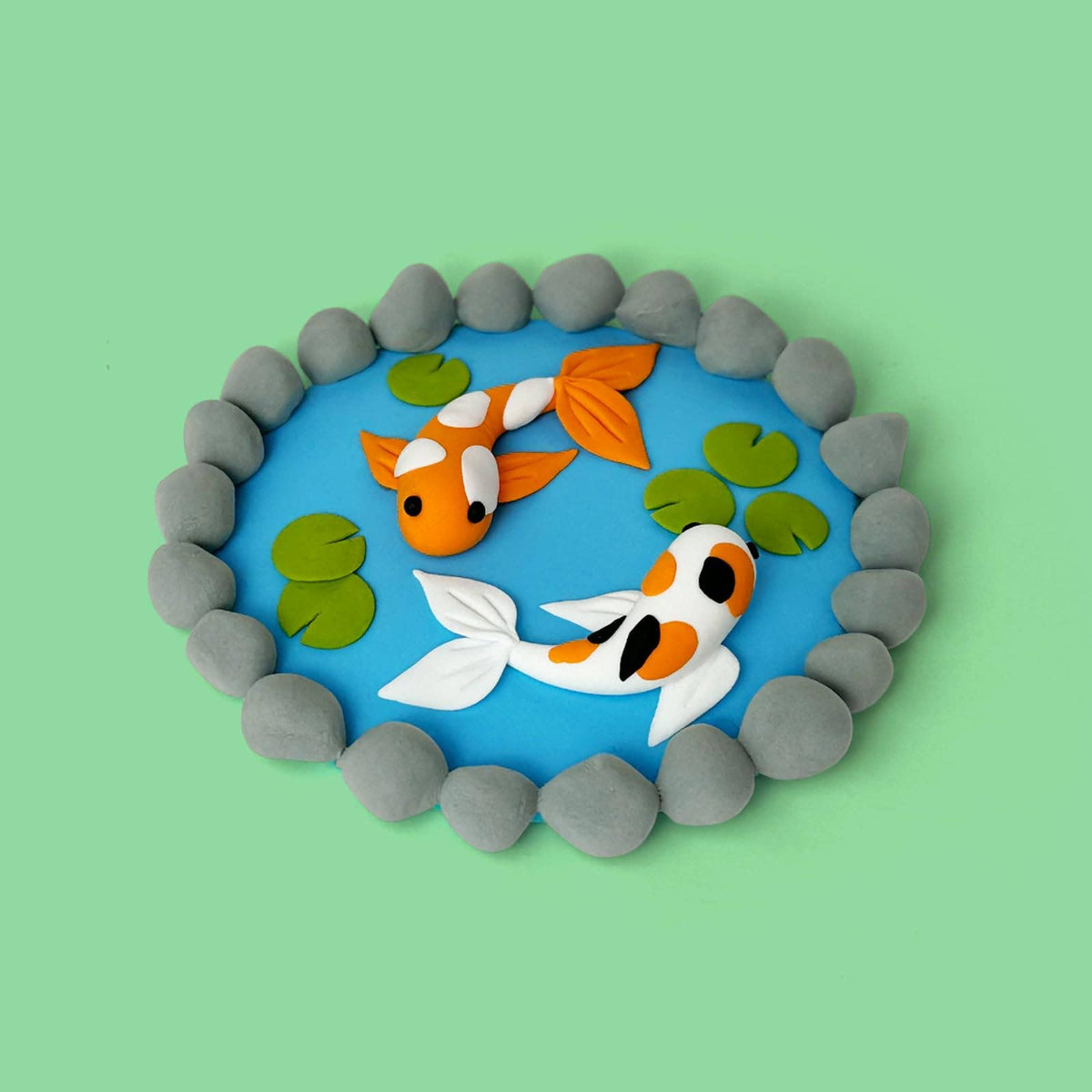 Koi Pond Air Dry Clay Kit