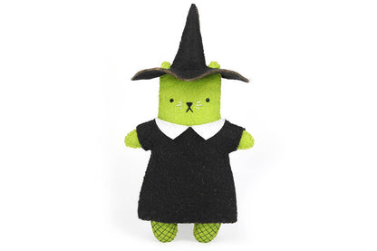 Witch Cat Felt Doll Kit