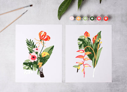 Tropical Garden Paint-By-Numbers Kit