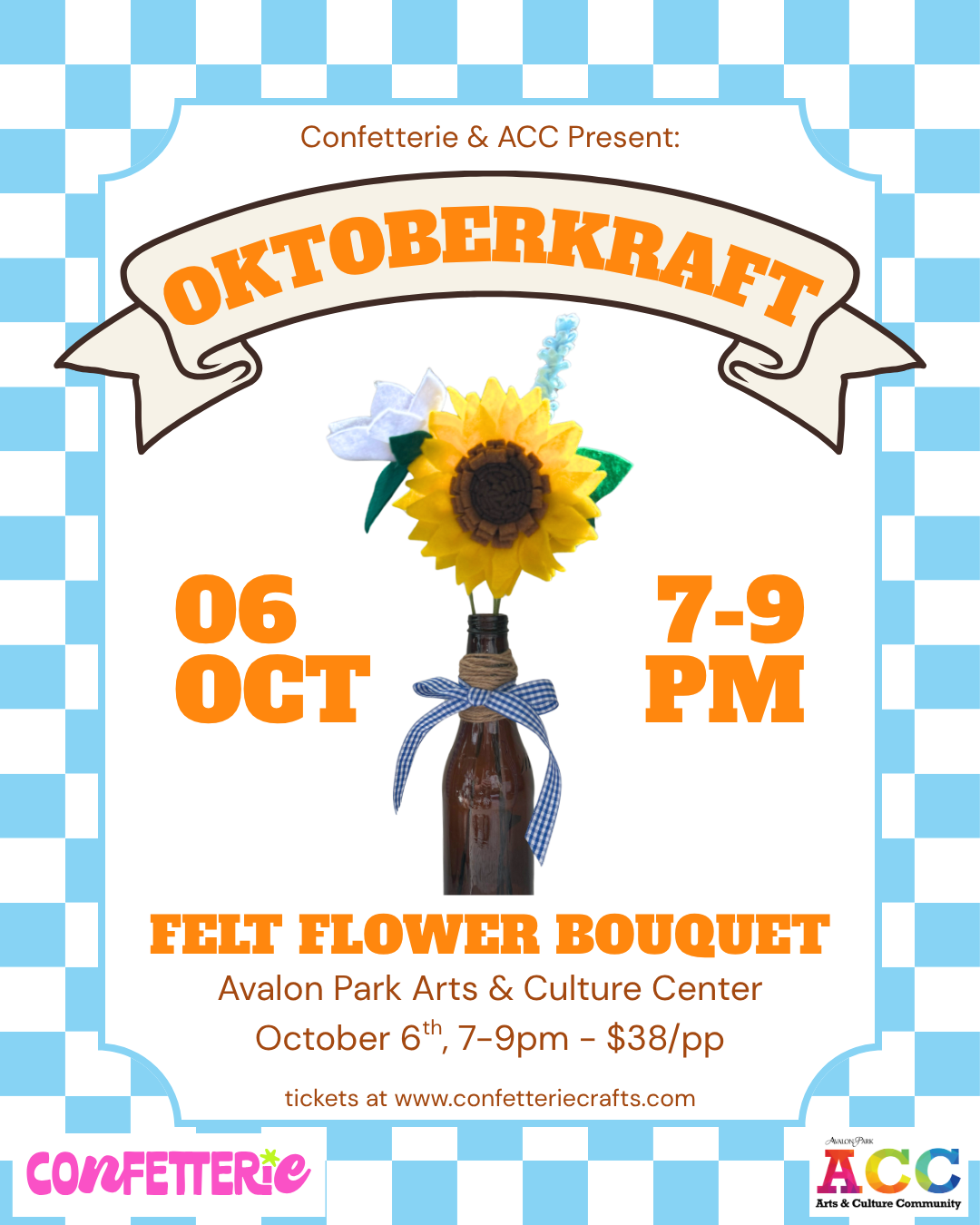 Oktoberkraft Felt Flower Bouquet
