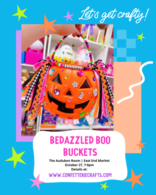 Bedazzled Boo Buckets