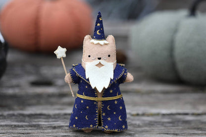 Wizard Cat Felt Doll Kit