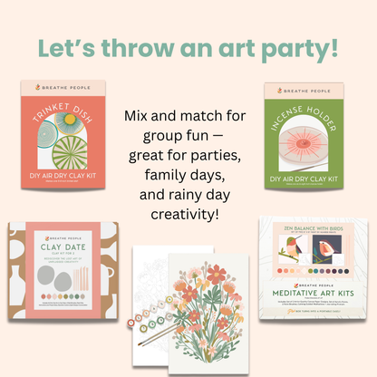 Kids Art Dry Clay Trinket Dish Kit